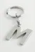Metal Harf Anahtarlık-M