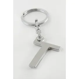 Metal Harf Anahtarlık-T