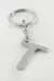 Metal Harf Anahtarlık-T