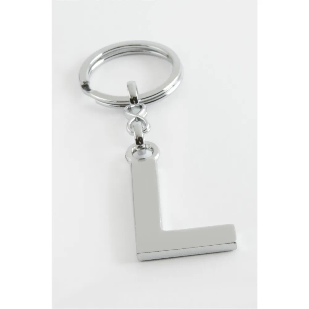 Metal Harf Anahtarlık-L