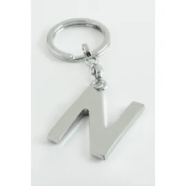 Metal Harf Anahtarlık-N