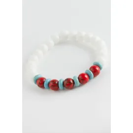 Ceyt Doğaltaş Bileklik-Beyaz