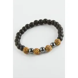 Hematit Onix Doğaltaş Bileklik-Siyah