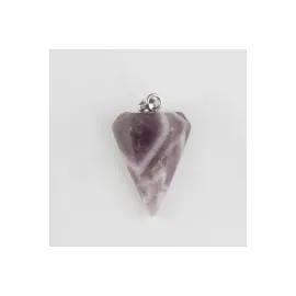 Amatis Pandül Doğaltaş Kolye Ucu-Mor