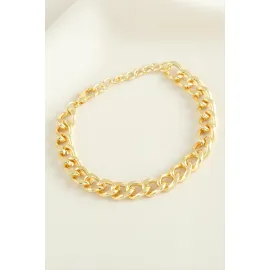 Düz Zincir Bileklik-Sarı