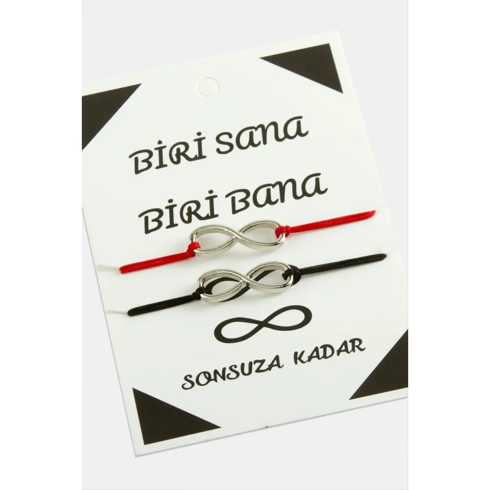 2 Adet Sonsuzluk İp Bileklik-Renkli