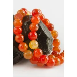 Akik Taşı 10 Mm-Kırmızı