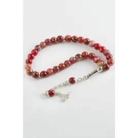 Cam Taş Tesbih 8 mm-Sarı