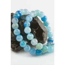 Akik Taşı 10 mm-Mavi