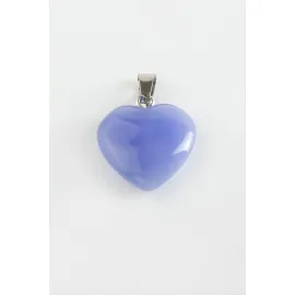 Akik Kalpli Doğaltaş Kolye Ucu-Mavi