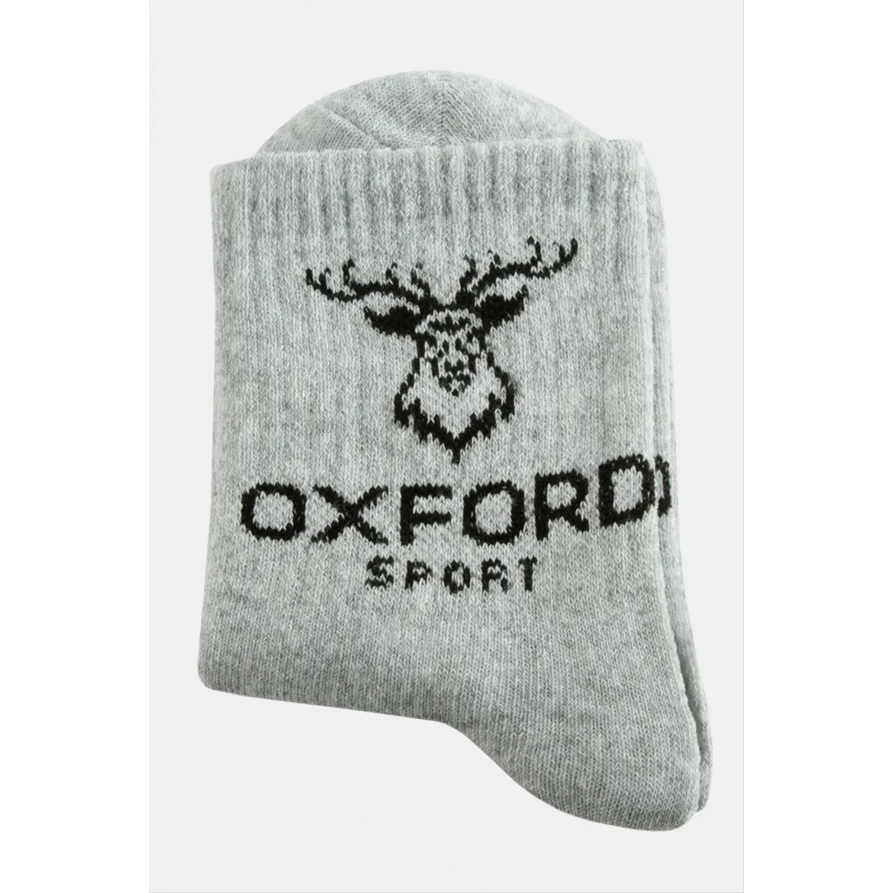 Geyik Kolej Çorap 8X28-Gri