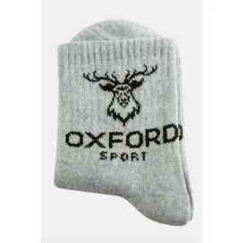 Geyik Kolej Çorap 8X28-Gri