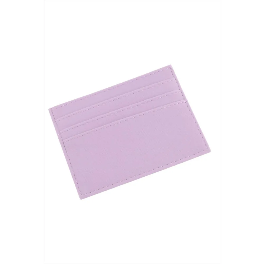 Kartlık Deri Cüzdan-Lila