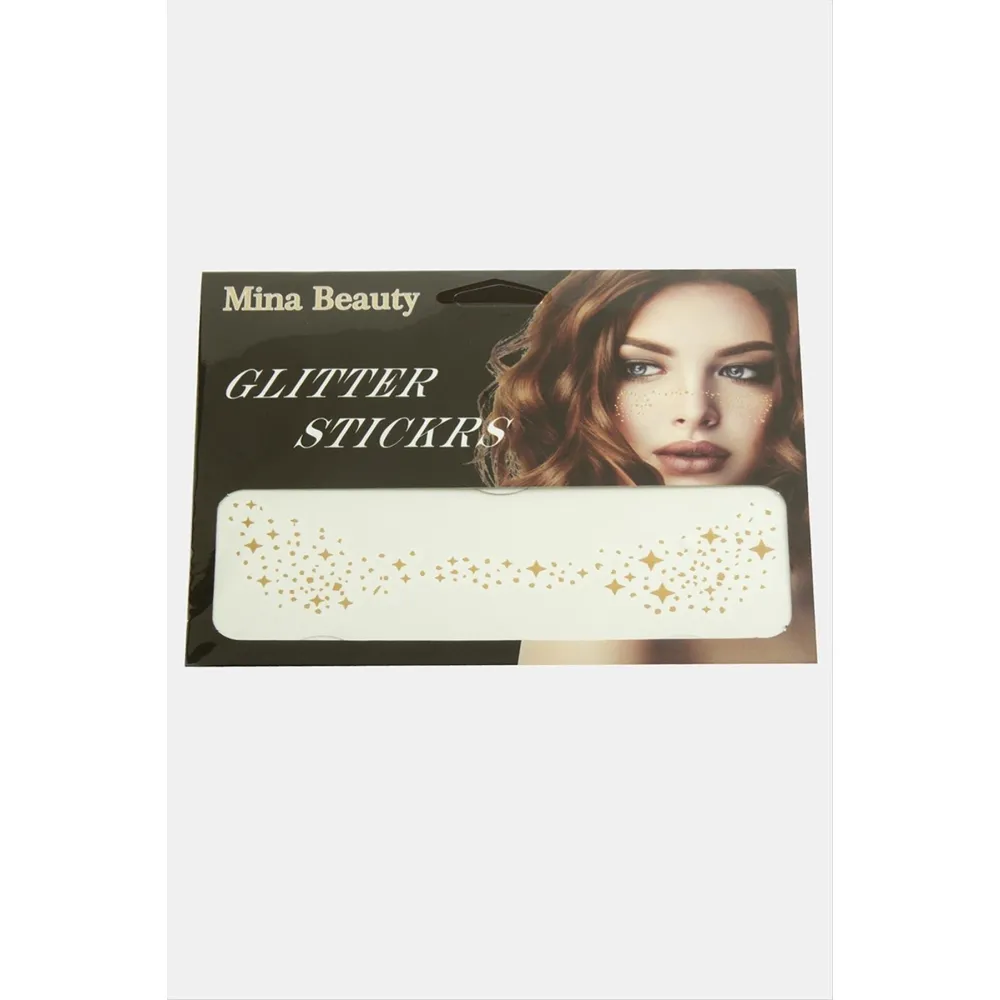 Yıldız Yüz Sticker-Sarı