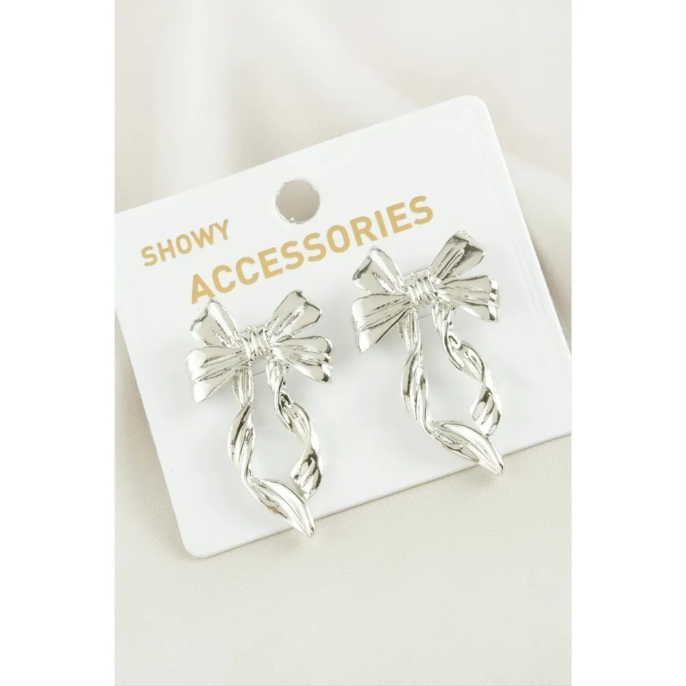 Fiyong Trend Metal Küpe-Gümüş Rengi