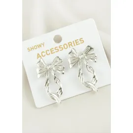 Fiyong Trend Metal Küpe-Gümüş Rengi