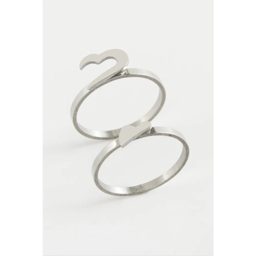 Kalp Çift Yüzük-19