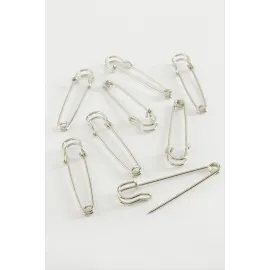 İskoç Çengel İğnesi 6 cm 1 Adet-Gümüş Rengi