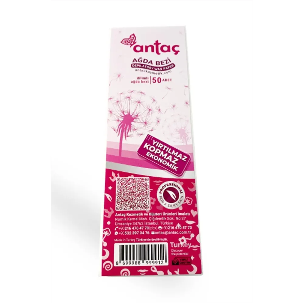 Dilimli Ağda Bezi 50 Adet-Beyaz