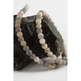 Mat Akik Taşı 6 mm-Kahverengi