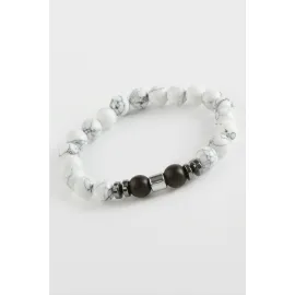 Ceyt Onix Doğaltaş Bileklik-Beyaz