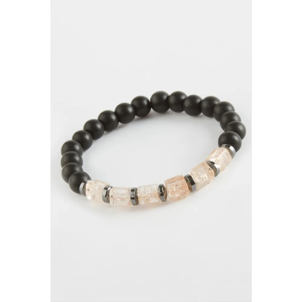 Necef Onix Doğaltaş Bileklik-Siyah