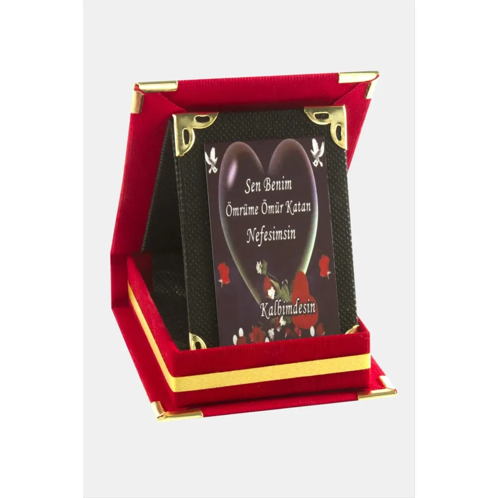 Sen Benim Ömrüme Ömür Katan Nefesimsin Plaketi-Kırmızı