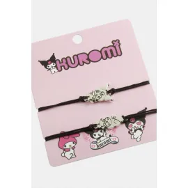 2 Adet Çzgflm Karakteri  İp Bileklik-Siyah