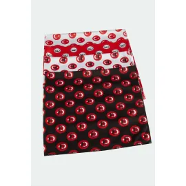 23 Nisan 19 Mayıs Türk Bayraklı ve Atatürk İmzalı Bandana 50X50-Renkli