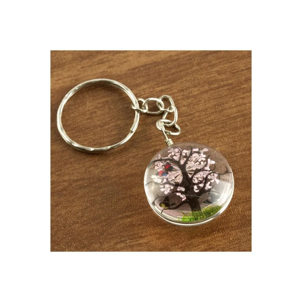 Ağaç Canlı Anahtarlık-Renkli