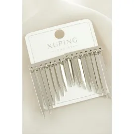 Xuping Çici Lüks Çelik Küpe-Gümüş Rengi