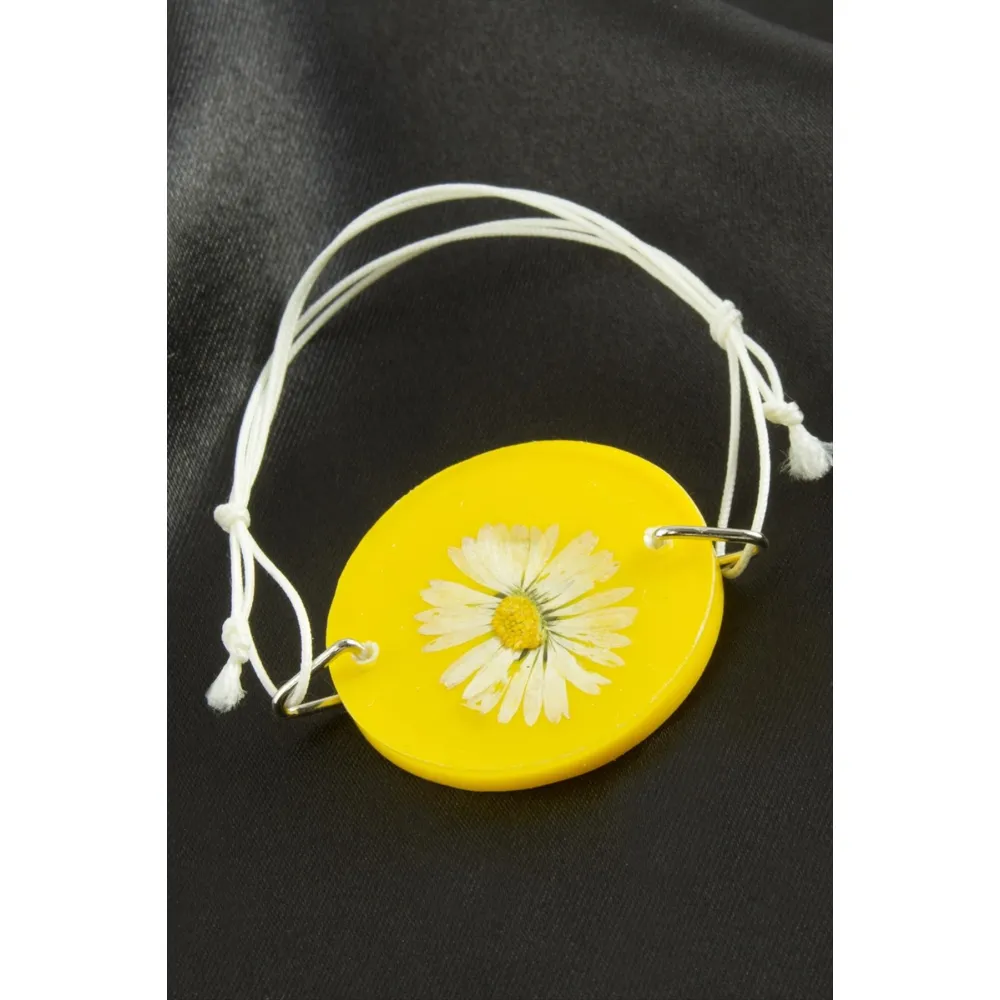 Papatya Epoksi Bileklik-Mor