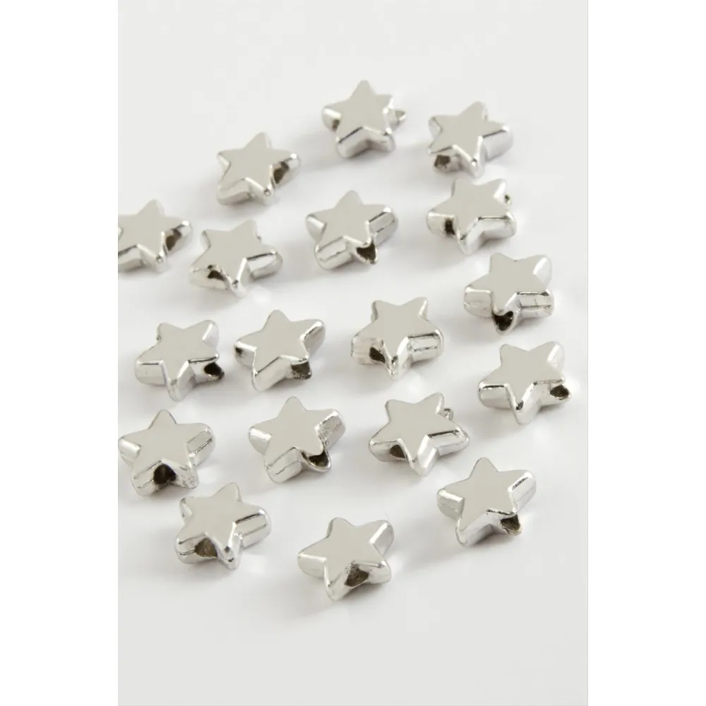 0,8 mm Yıldız Ara Aparat 1 Adet-Gümüş Rengi