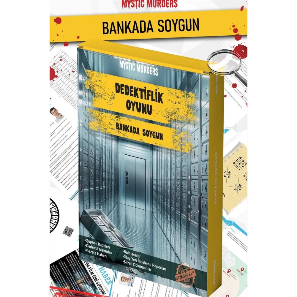 Bankada Soygun Dedektif Dava Çözme Oyunu-Mavi