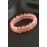 Oval Kesim Pembe Kuvars Doğaltaşlı Bileklik-Pembe