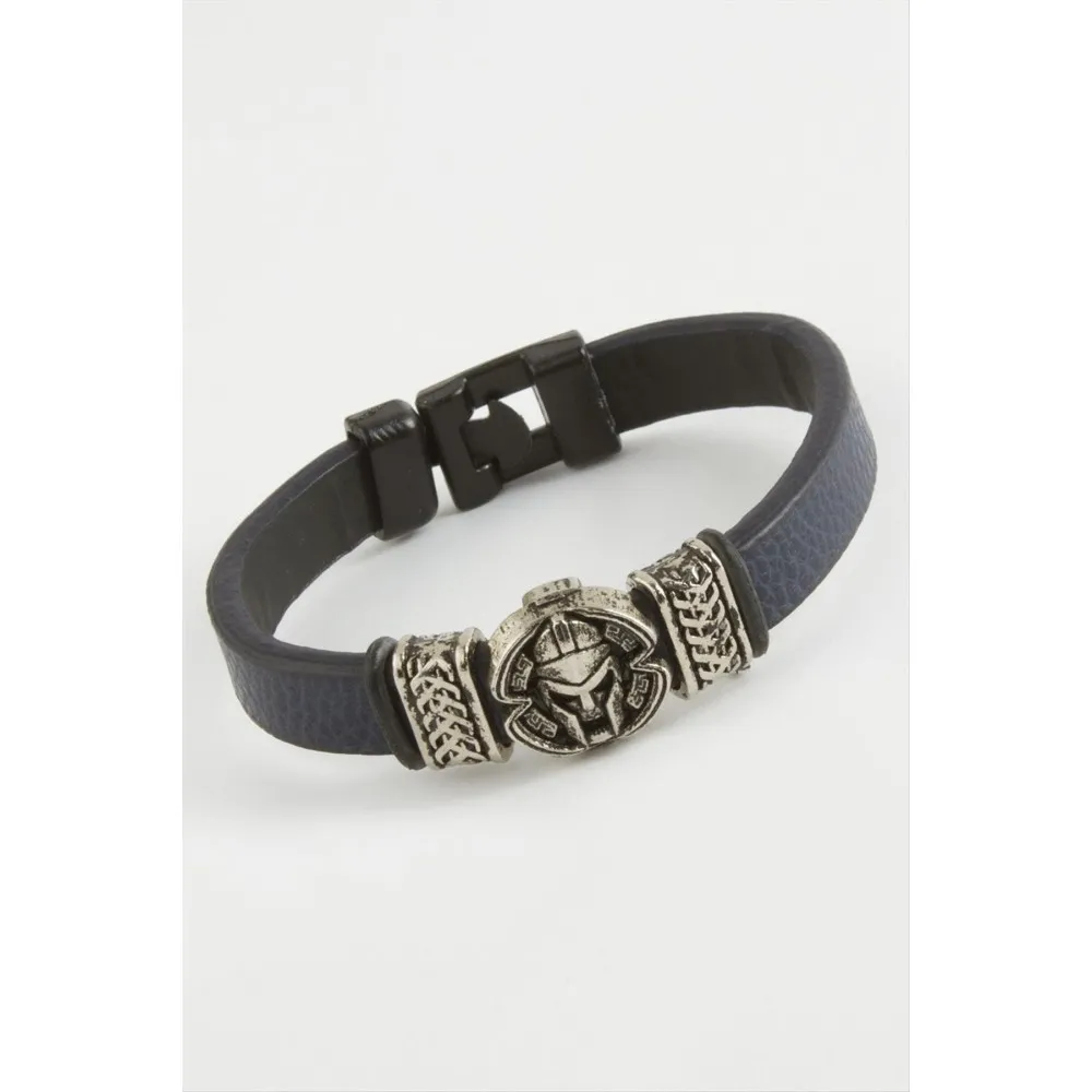 Mifer Kaliteli Suni Deri Bileklik-Lacivert