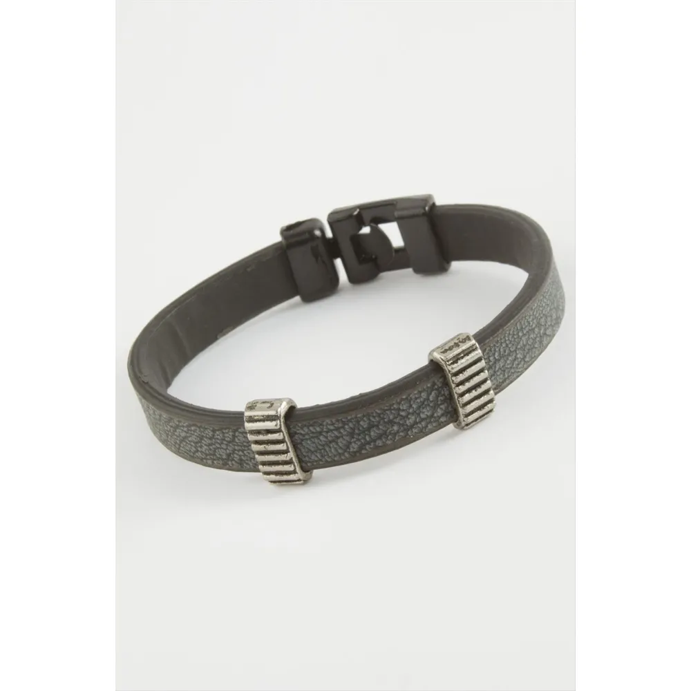 Kaliteli Suni Deri Bileklik-Yeşil