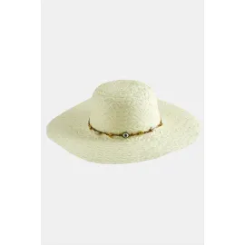 Göz Örme Zincir Hasır Şapka-Siyah