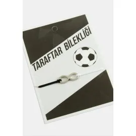 Taraftar İp Bileklik-Siyah
