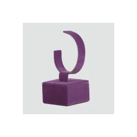 Anfora Kumaş Kaplamalı Saat Standı-Siyah