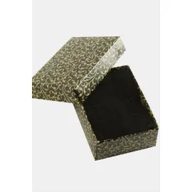 Salkım Desenli Set Kolye Kutusu-Siyah