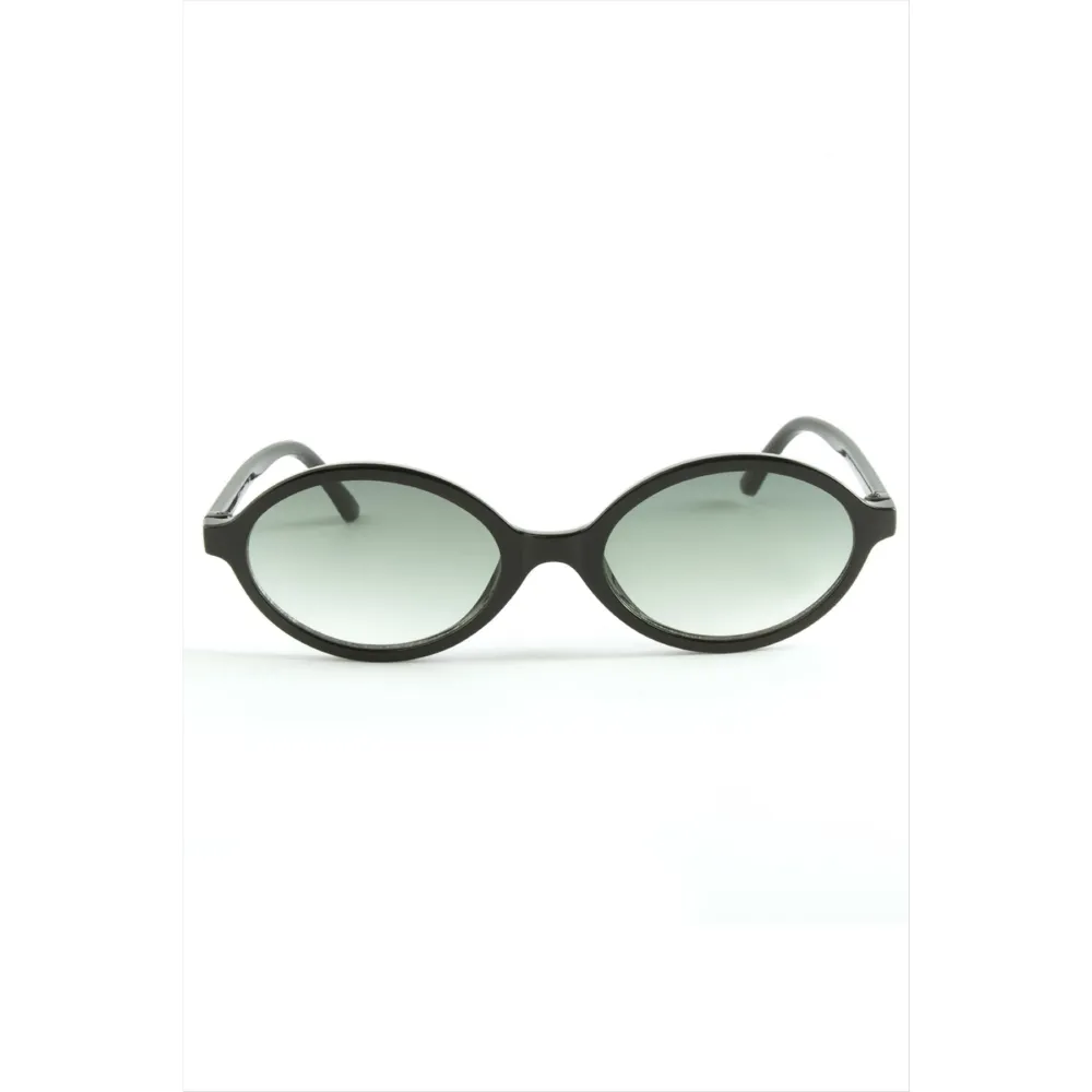 Oval Yeşil Renkli Güneş Gözlüğü-Yeşil