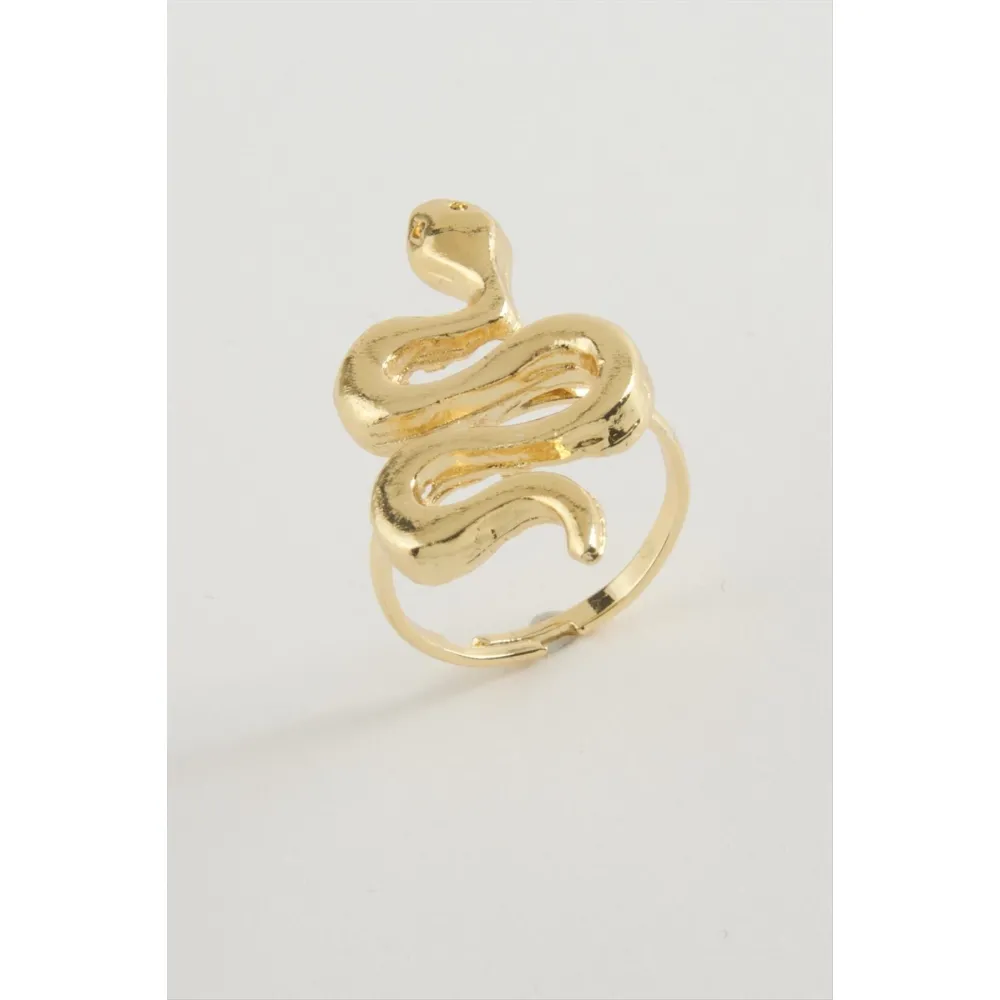 Yılan Metal Yüzük-Gümüş Rengi