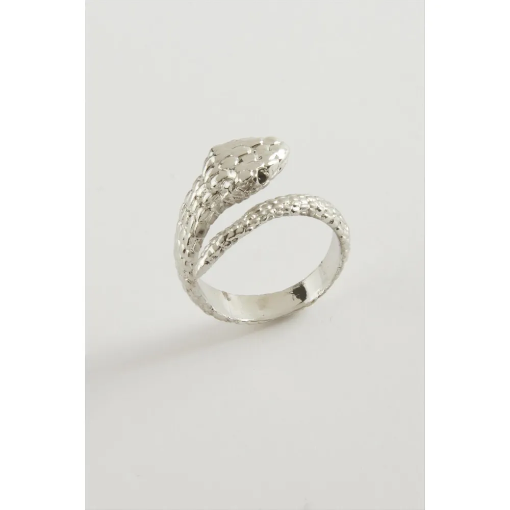 Yılan Metal Yüzük-Sarı