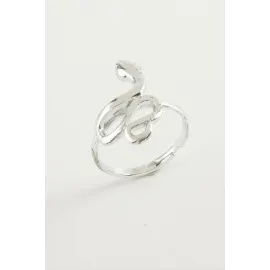 Yılan Metal Yüzük-Sarı