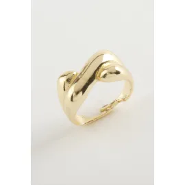 Oval Metal Yüzük-Gümüş Rengi