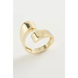 Oval Metal Yüzük-Gümüş Rengi