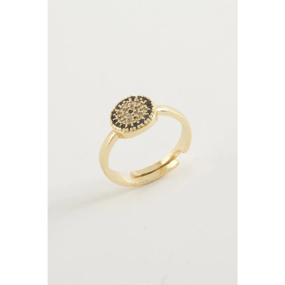 Nazar Taşlı Yüzük-Sarı