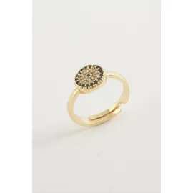 Nazar Taşlı Yüzük-Sarı