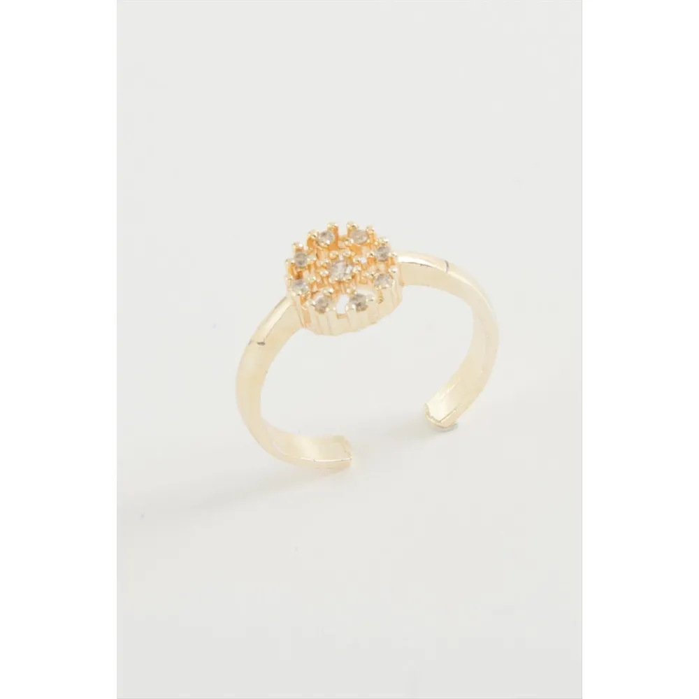 Kartanesi Zirkon Taşlı Yüzük-Sarı